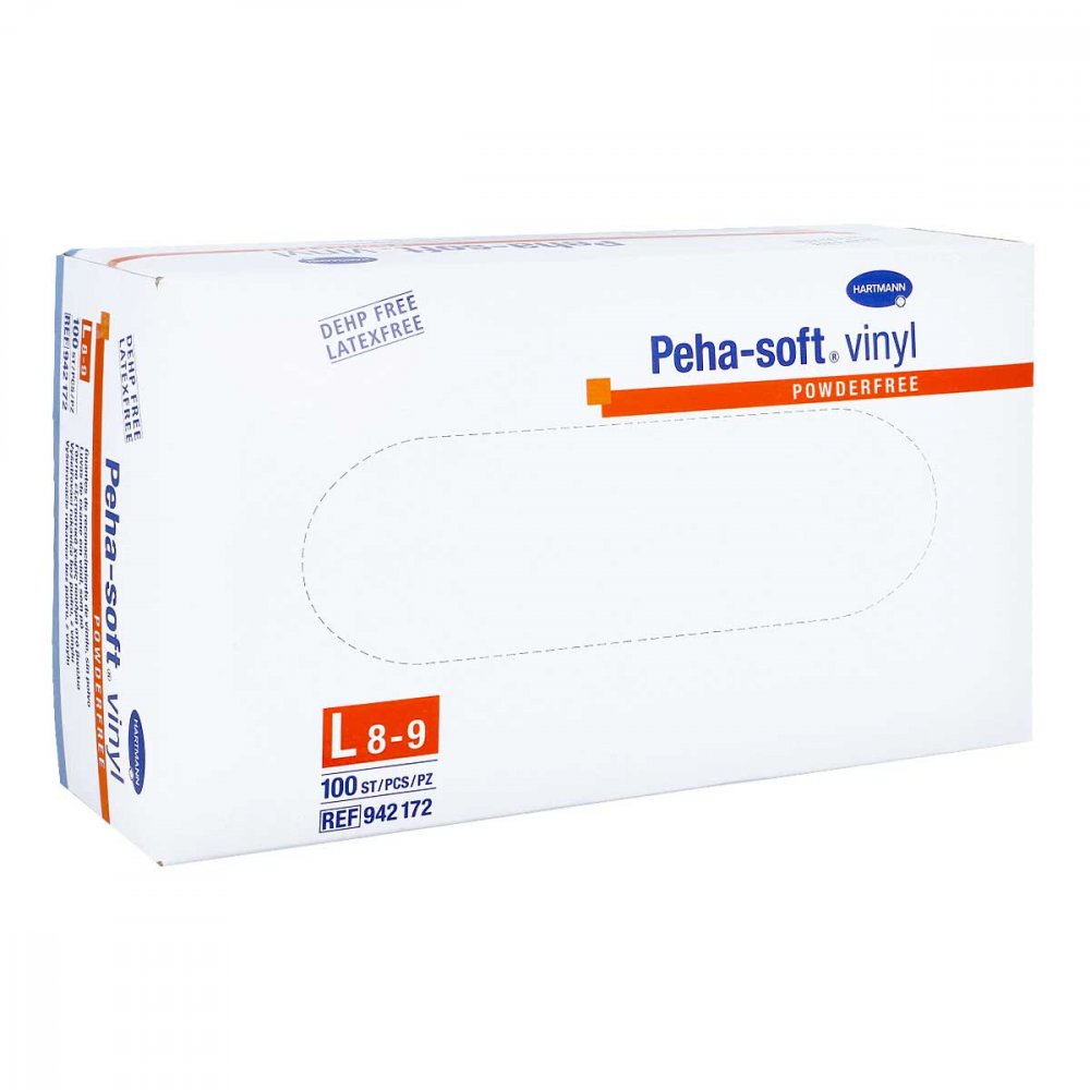 PAUL HARTMANN AG Peha Soft Vinyl Handschuhe puderfrei gross 08909508