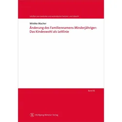 Änderung des Familiennamens Minderjähriger: Das Kindeswohl als Leitlinie, Fachbücher