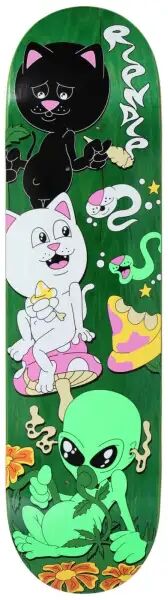 Skateboard Deck RIPNDIP Friday Jr (8" - Grün)
