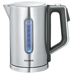 SEVERIN Wasserkocher WK 3418 - 1.7 L silber, 24x23.5x14.5 cm