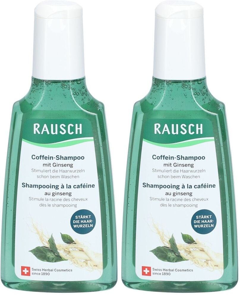 Rausch Coffein-Shampoo mit Ginseng 2x 2x200 ml Shampoo