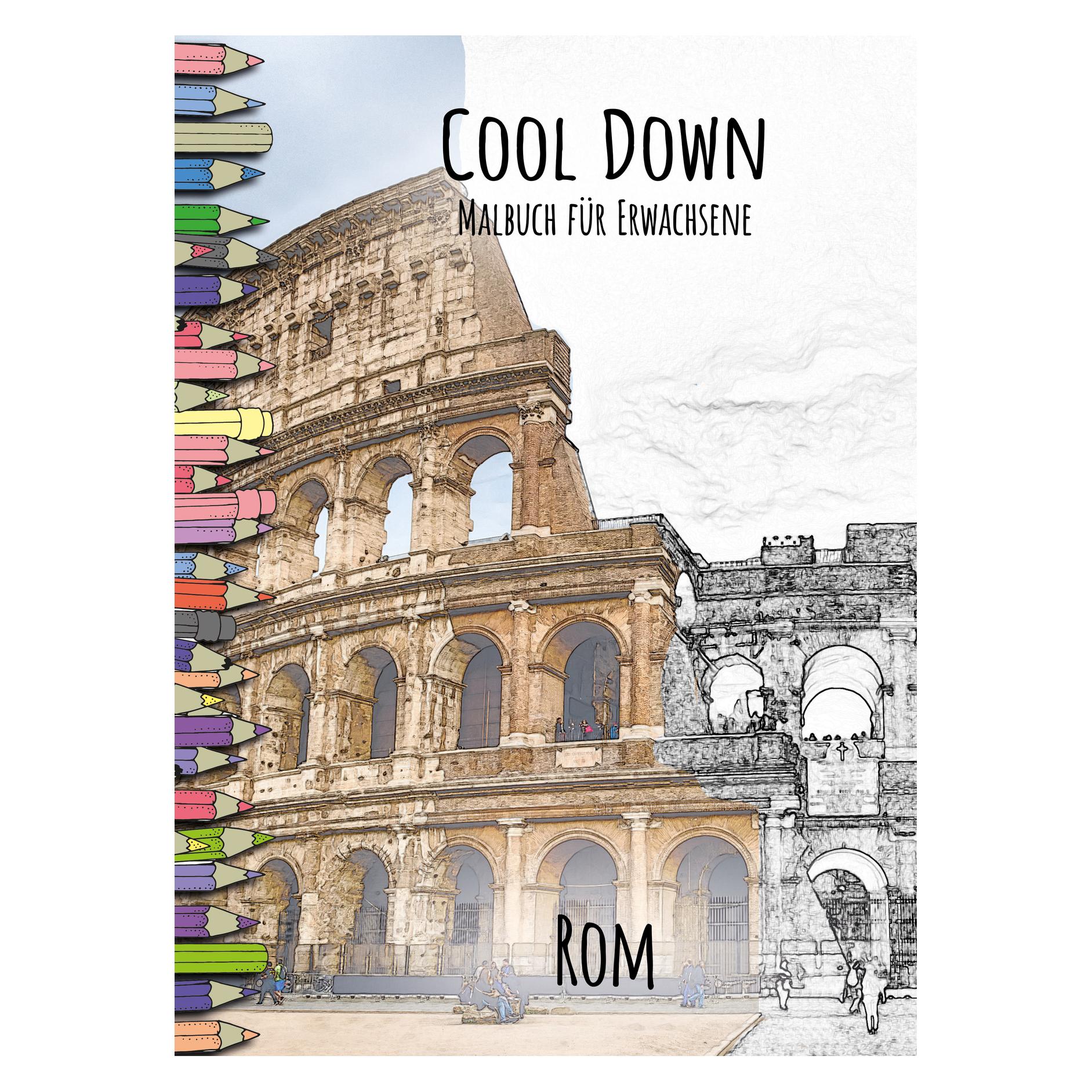 Herpers Cool Down | Malbuch für Erwachsene: Rom (Deutsch, Softcover, York P Herpers) (56163702)