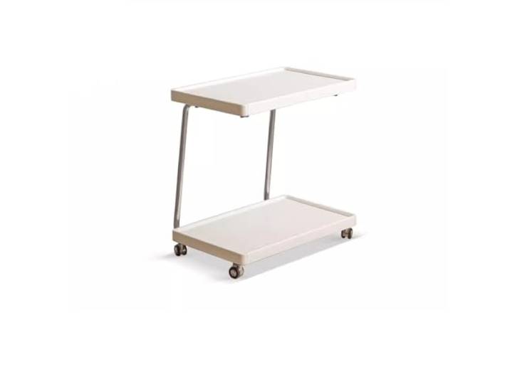YCCHAH Sofatisch Massivholz-Beistelltisch, C-förmig, schlicht, for Wohnzimmer, Zuhause, weiß, beweglicher Kleiner Couchtisch, Sofa-Beistelltisch Wohnzimmer-Beistelltisch(A)