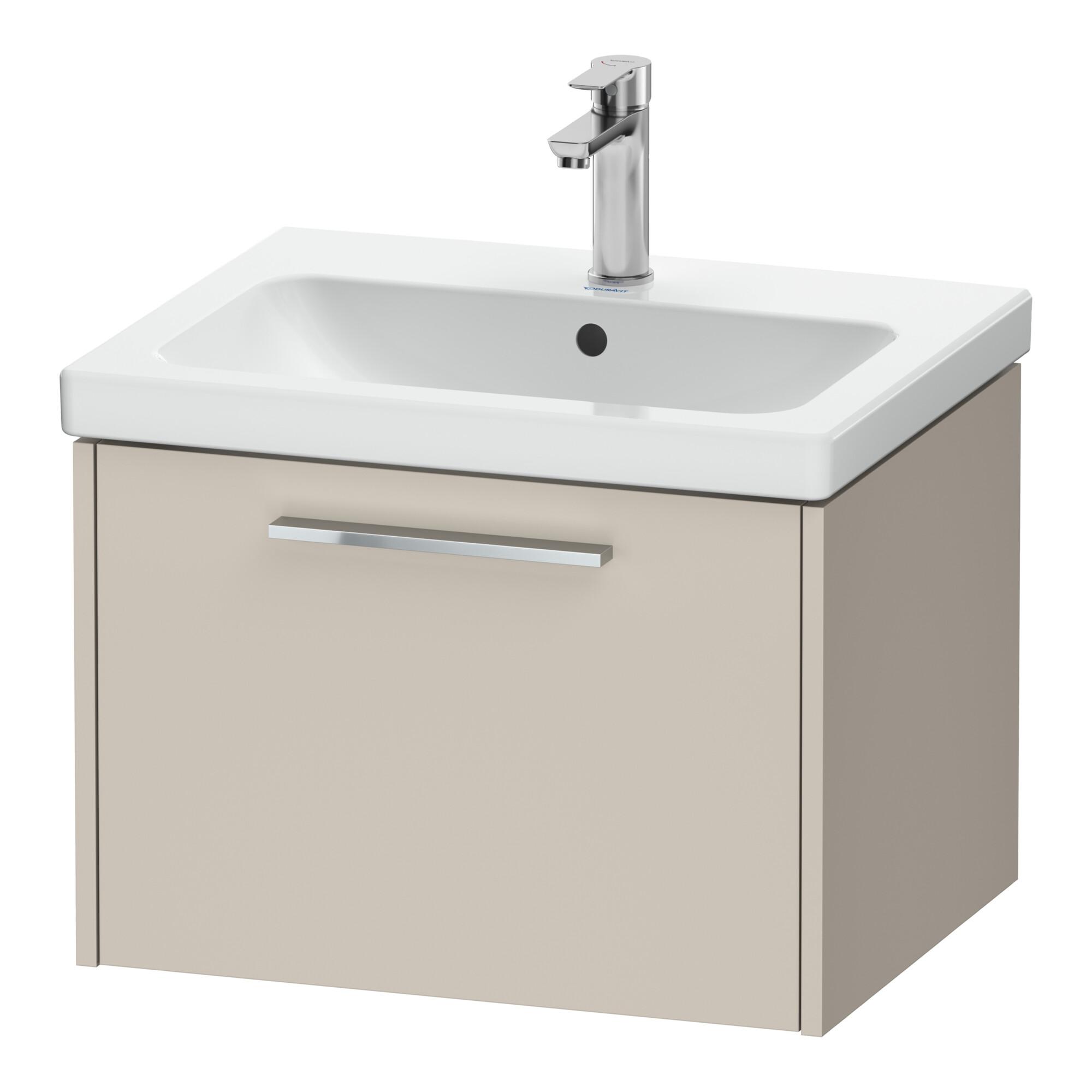 Duravit Waschtischunterschrank D-Code 58,4x40x46cm, 1 Ausz., Tau ma, Gr. chrom (DC4665010910000)