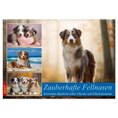 Zauberhafte Fellnasen (Wandkalender 2027 DIN A2 quer), CALVENDO Monatskalender