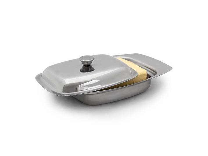 Relaxdays Botervloot rvs met deksel