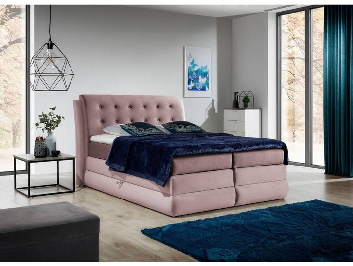 MF Design Boxspringbett Boxspringbett ARTE mit Bettkasten und Federautomatik, Vorhanden