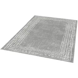 WellHome Polyesterteppich 100 x 200 cm in Hellgrau