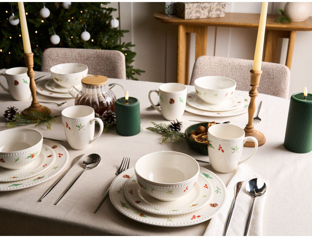 ClassicLiving Dinnerware Set 16 Piece - Service for 4 White 16