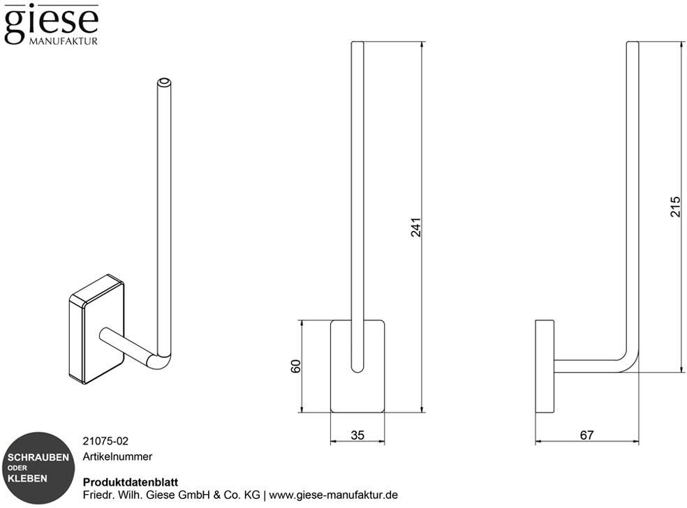 Giese Gifix 21. Ersatzpapierhalter