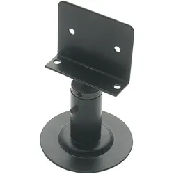 Schösswender, Zubehör Büromöbel, Trennwandstütze Winkelauflage, Bodenabstand 60-80 mm, schwarz