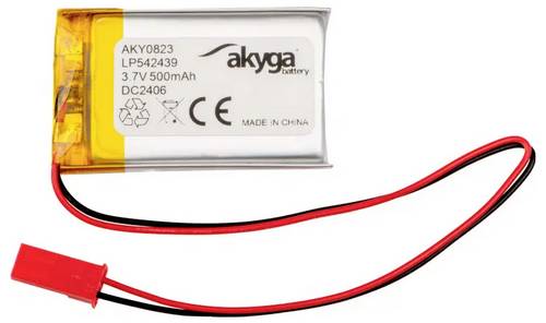 Akyga LP542439 Akkupack x Spezial-Akku LiPo 3.7V 500 mAh