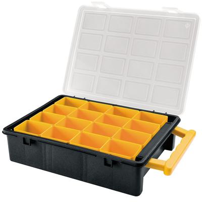 ArtPlast - Organizer aus Polypropylen 24,2x18,8x6 cm mit 16 herausnehmbaren Boxen - VALENTINO-Kollektion