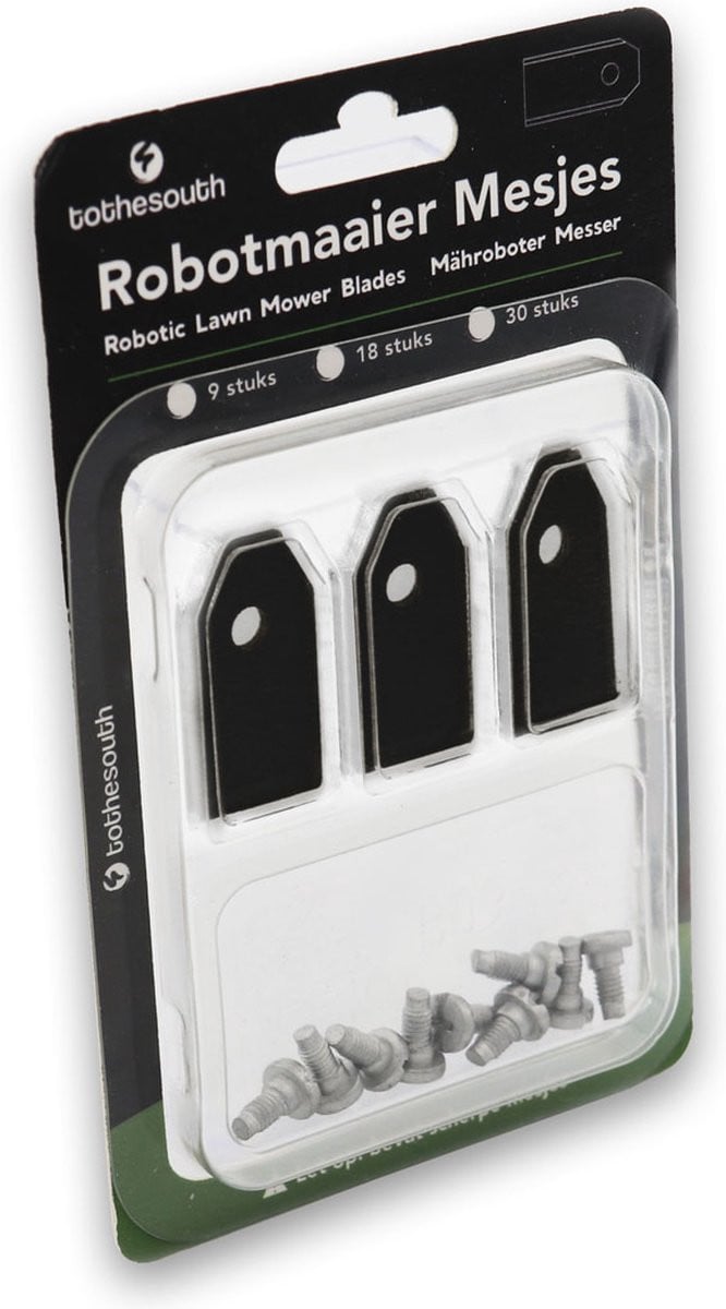 To the South Robotmaaier Mesjes Black Coated Limited Edition geschikt voor Greenworks - 60 stuks