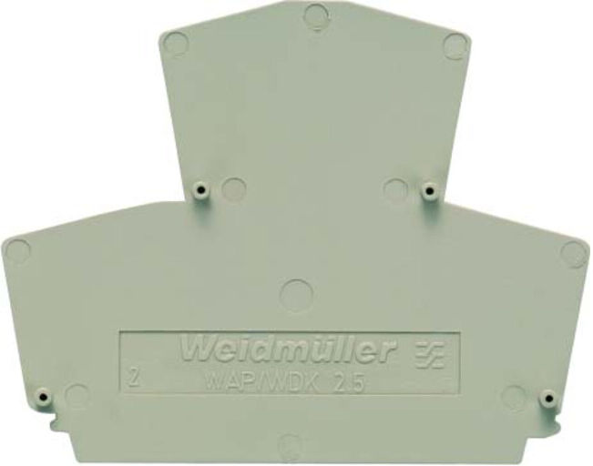 Weidmüller Plaque de finition 69x1,5x54,5mm WAP WDK2.5 (0454598)