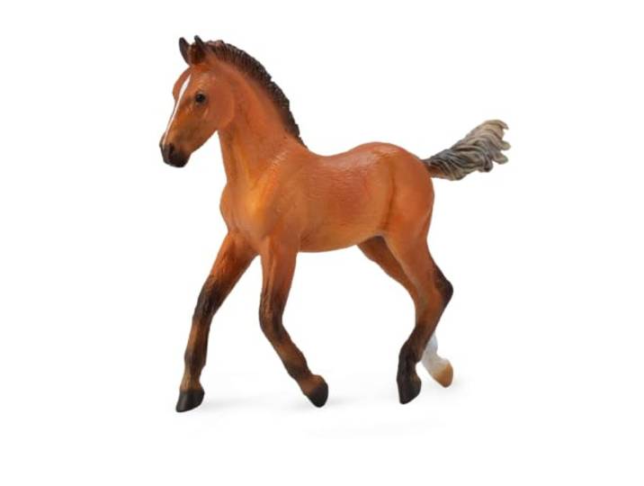 CollectA Horse Life Hannoverian Bay Veulen Speelgoedfiguur, 9 L x 3,3 H, bruin