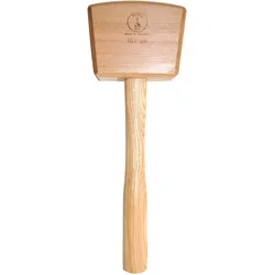 Ulmia 300-1 Holzhammer Schreinerklüpfel 300-1 Rotbuchenholz Schlagkopf verkeilt