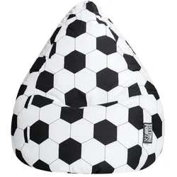 SLH Sitzsack Beanbag Fußball XL Stoff Weiß