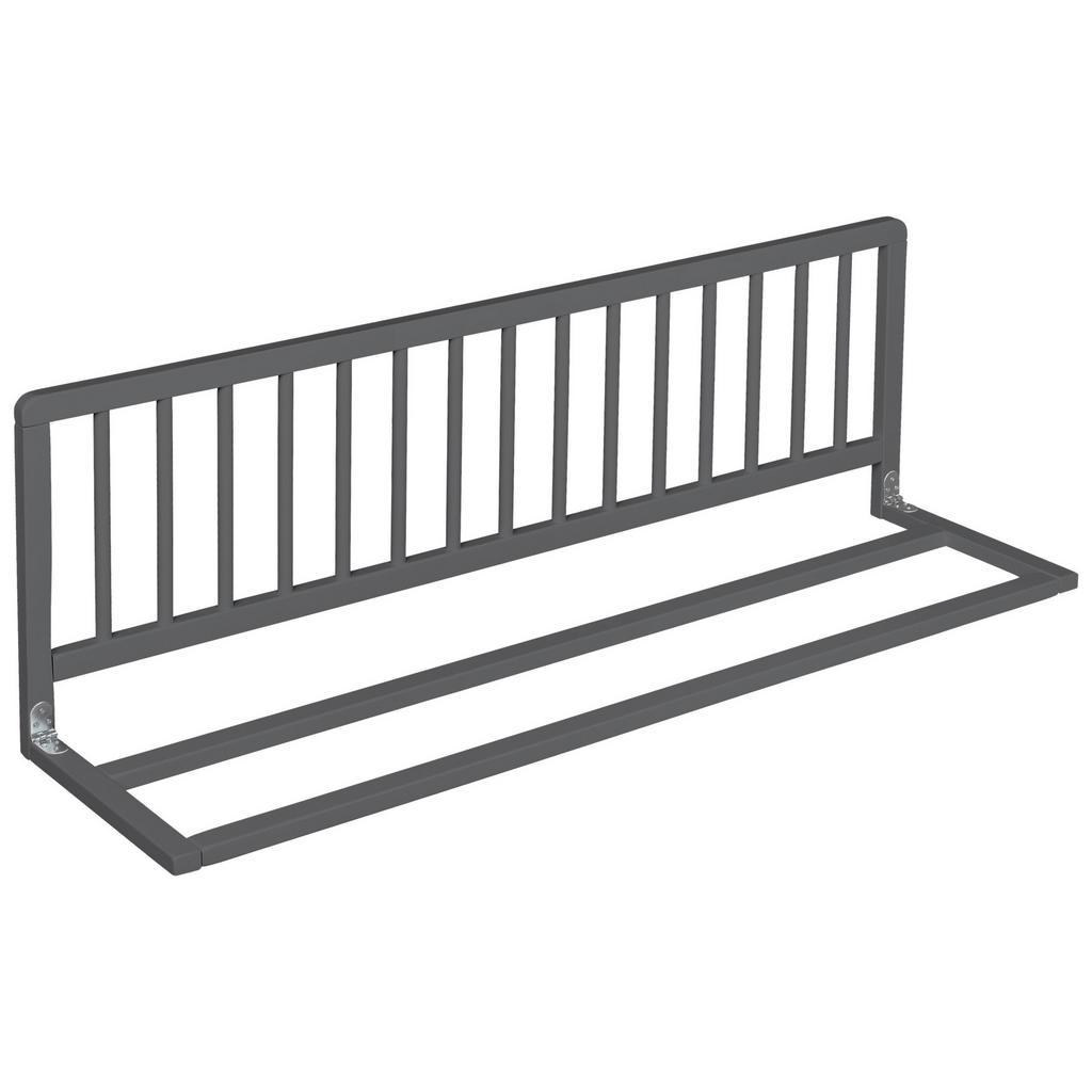 My Baby Lou Bettschutzgitter , Grau , Holz , Buche , vollmassiv , 30x38x118 cm , Babysicherheit, Bettschutzgitter