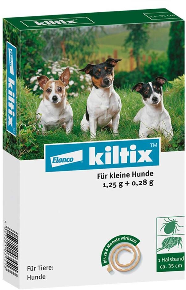 Kiltix Halsband für kleine Hunde gegen Zecken und Flöhe