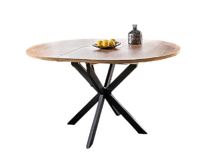 designimpex Esstisch Design Tisch rund GO-111 ausziehbar Esszimmer 100x100x75 cm
