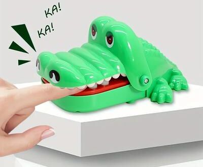 Inspired Living Snap Smile Crocodile Dentist Game For Kids Reaction Fun crocodile
