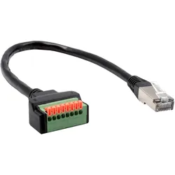 Exsys RJ45 Terminal Block Adapter, Schnittstellen Adapter, Schwarz
