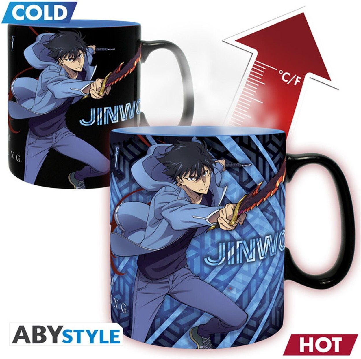 Abysse: Solo Leveling - Jinwoo & Igris Heat Change Mug (460ml) (ABYMUGA690)