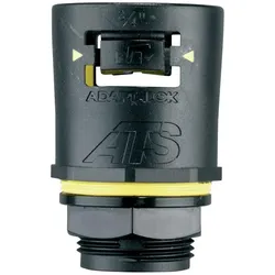 ABB AT16/M16/A/GRY Adaptalok Verschraub. gerade Typ A m. Außengewinde AT mit Gegenmutter IP66 M16 grau Polyamid 7TCA296170R0109  - 10 Stück