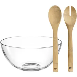 Leonardo Schale mit Salatbesteck CUCINA - B/H/T ca. 29.00x14.60x29.00
