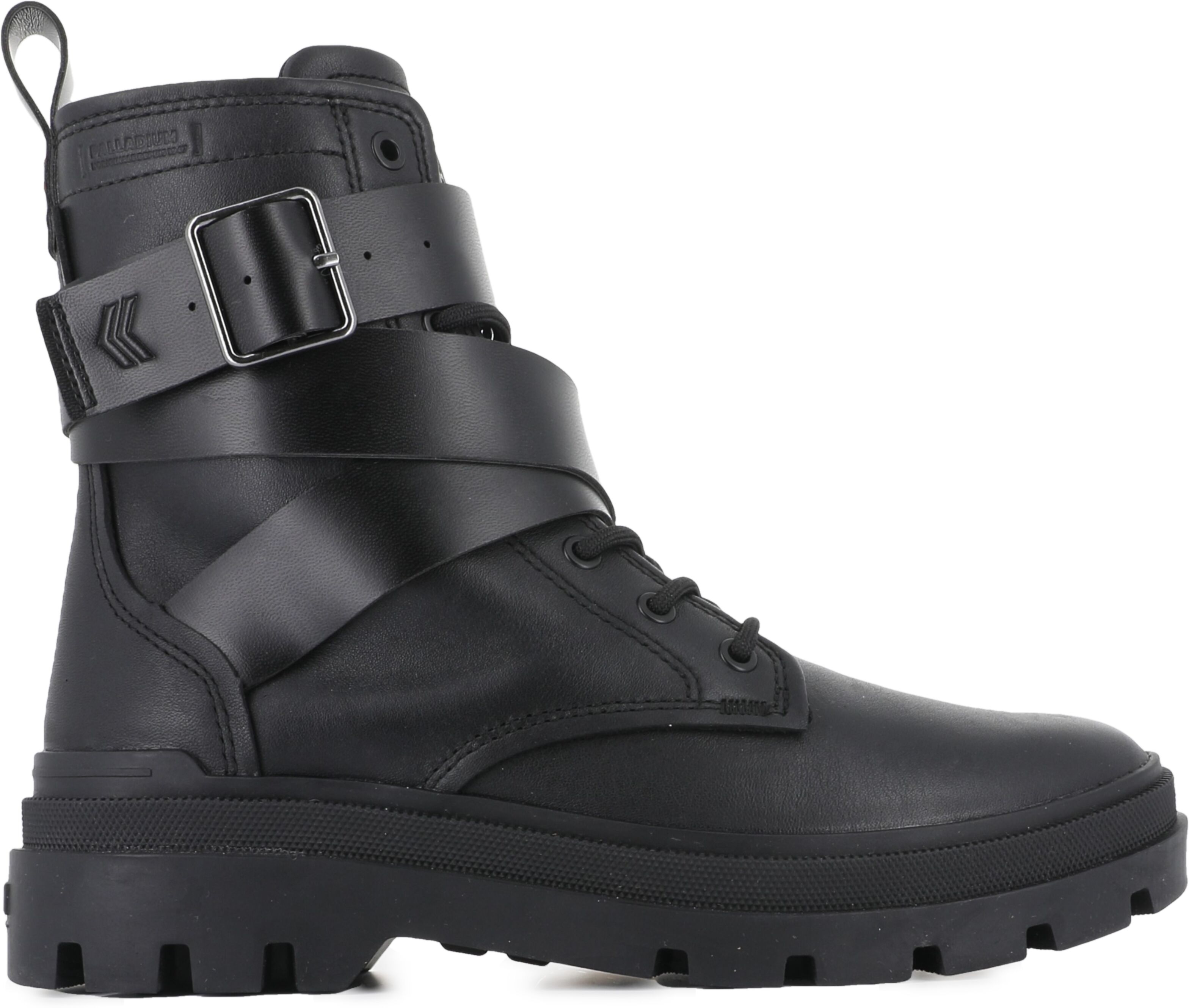 Schnürboots PALLADIUM "PALLAGRADE RANGER L", Damen, Gr. 41, schwarz, Leder, Schuhe Schnürboots, Schnürstiefel, Schnürstiefelette mit Reißverschluss