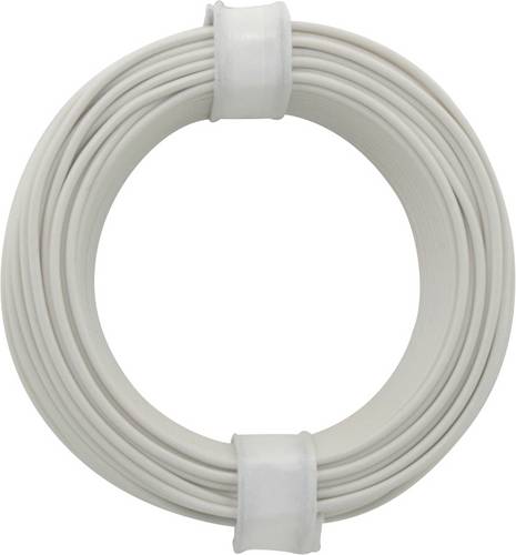 Donau Elektronik 105-5 Schaltdraht 1 x 0.20mm² Weiß 10m