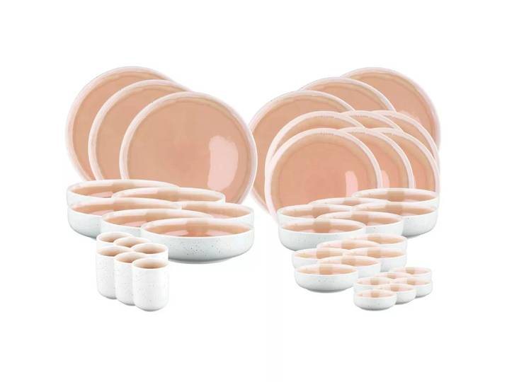 BJÖRN - Geschirr-Set OXYGEN, 27cm, Puderrosa