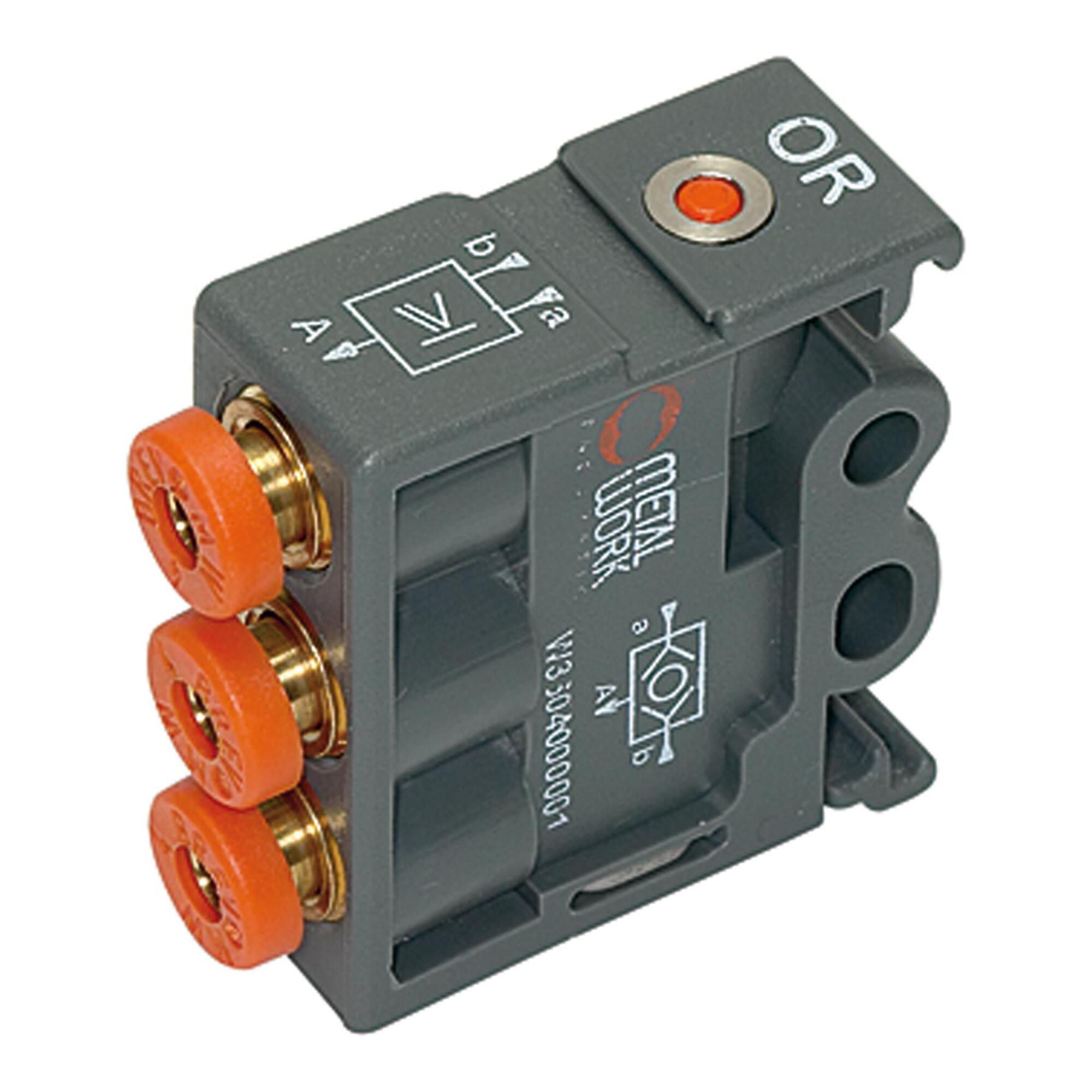 Riegler Pneumatik Logikelement, OR, Technopolymer, DN 2,7 (W 36-1)