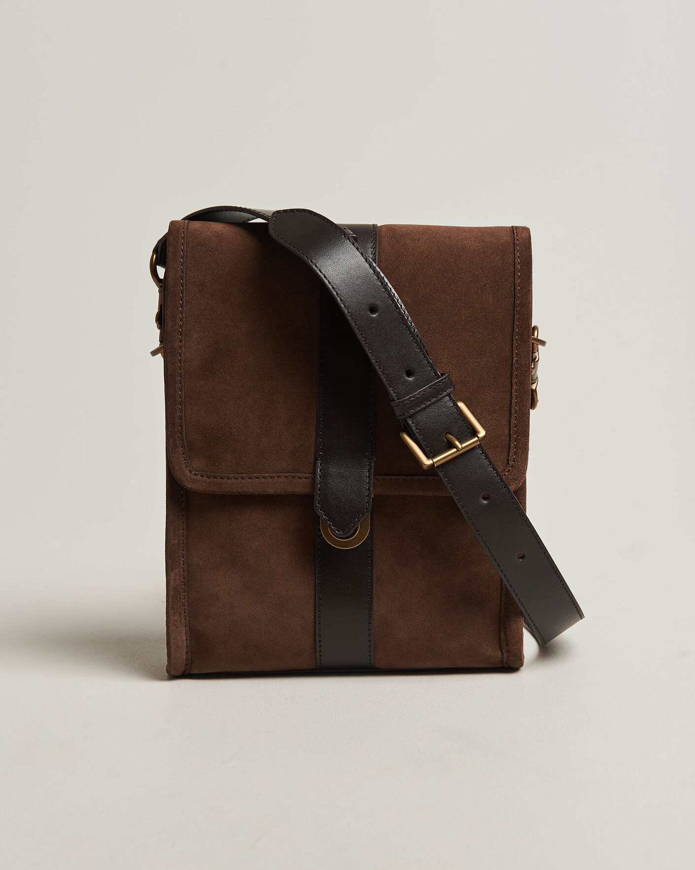 GANT Suede Shoulder Bag Soil Brown men One size Brun