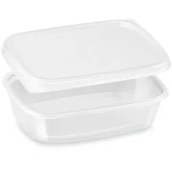Rechteckbecher (PP) klar 125ml + Deckel [250 Sets]
