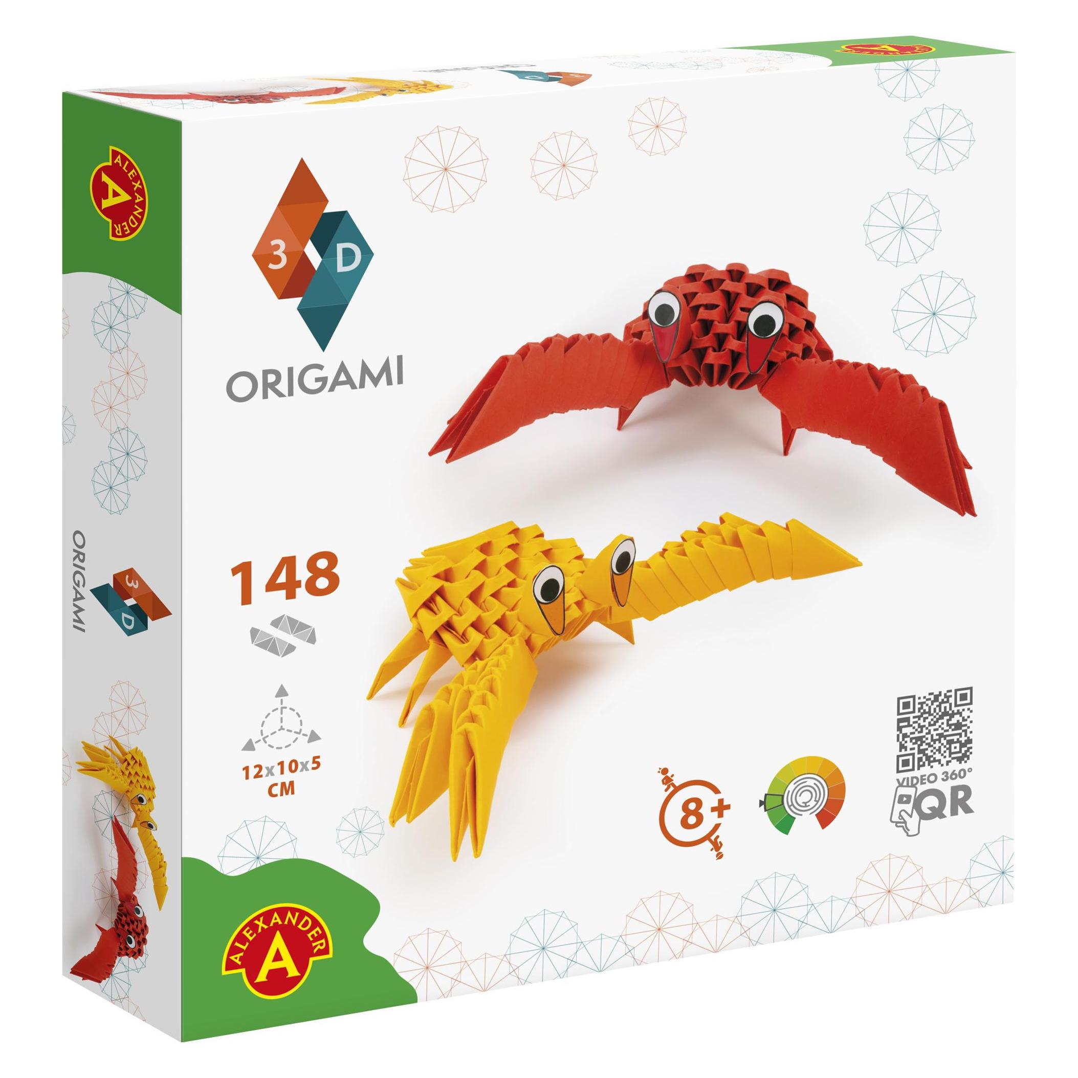 Selecta Spielzeug ORIGAMI 3D - Krebse, 148St. (501820)