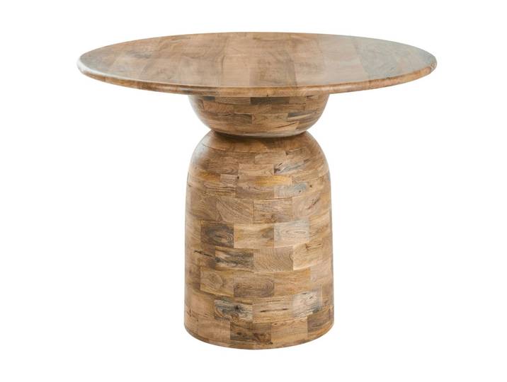 ESSTISCH Hellbraun 110/110 cm Mangoholz Murtle