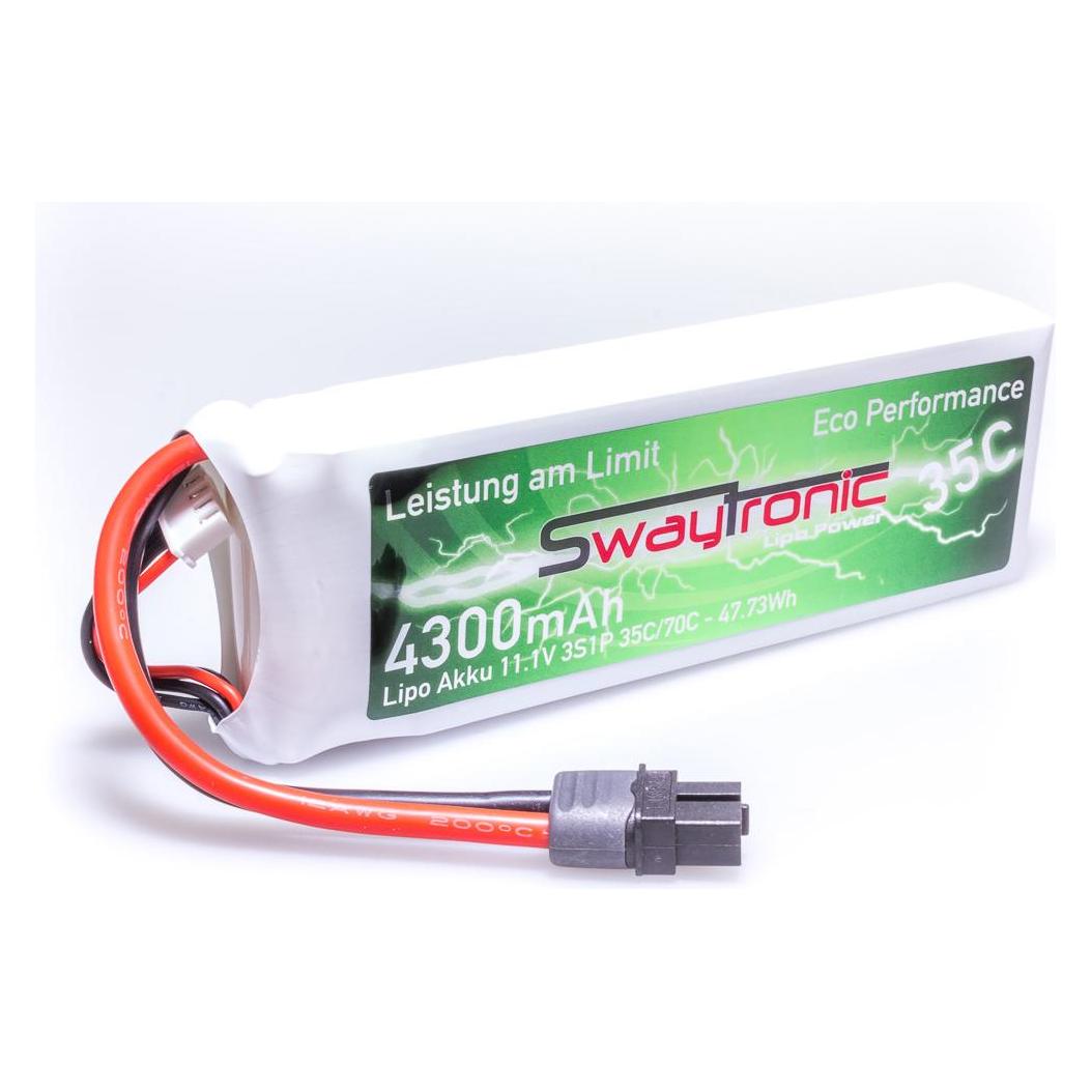 Swaytronic LiPo. V35/70 Soft Case TPlug (4300 mAh, 11.10 V) (7640159360544)