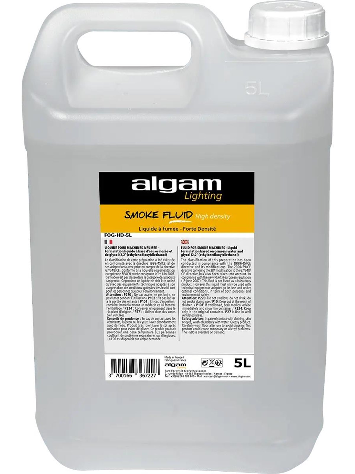 Algam Lighting 5 Liter Nebelfluid - hohe Dichte