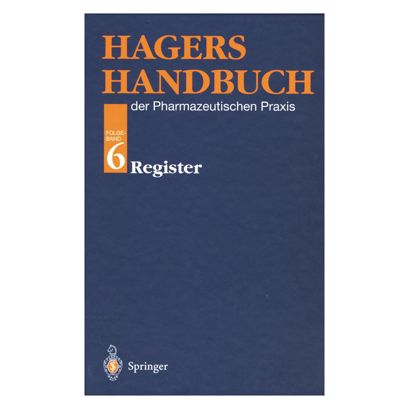 Springer Hagers Handbuch der Pharmazeutischen Praxis (Deutsch, Softcover, W. Reuss) (55564963)