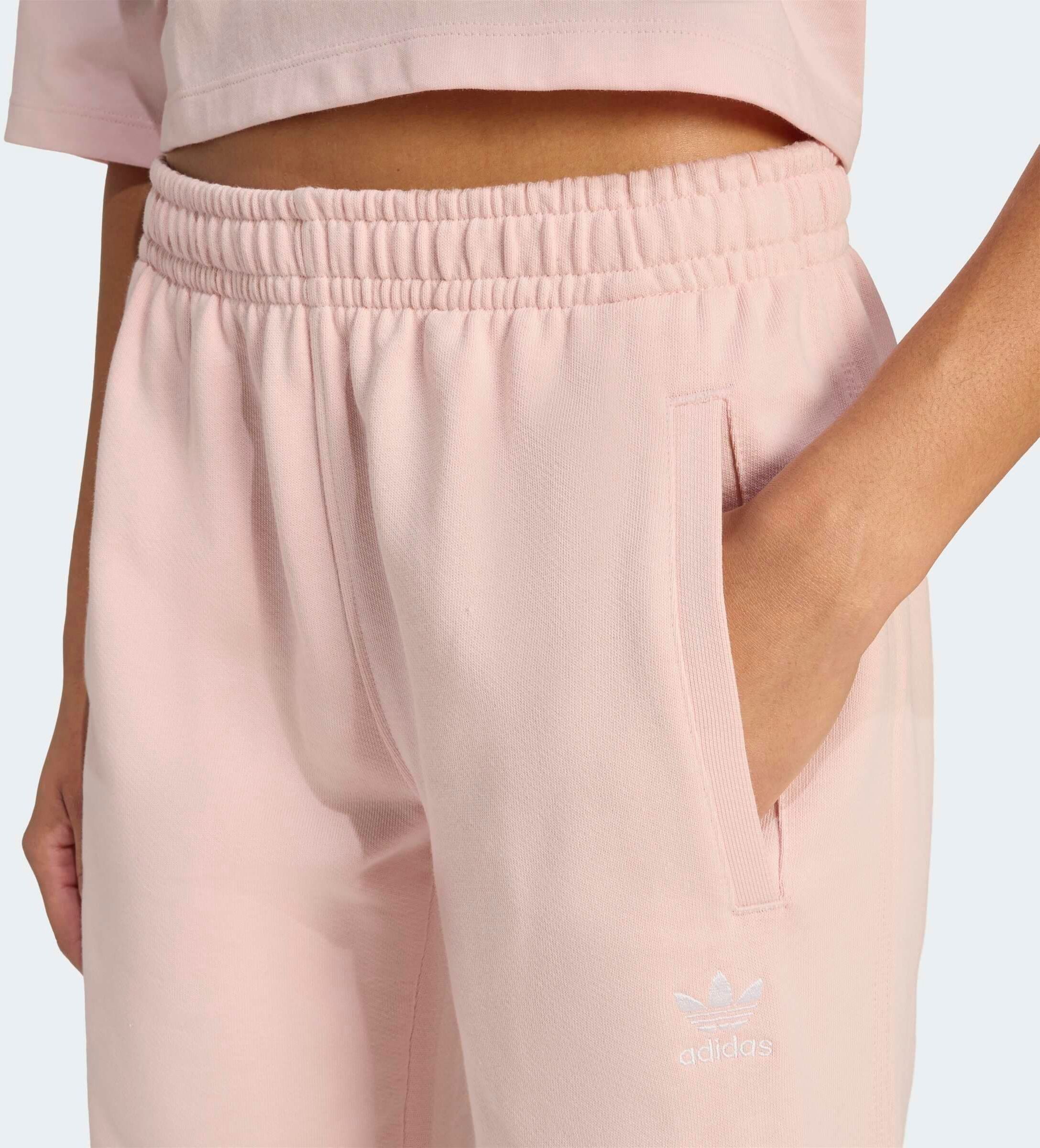 Sporthose ADIDAS ORIGINALS "ESSENTIALS FRENCH TERRY, REGULÄR MIT BÜNDCHEN", Damen, Gr. XS, N-Gr, sanpin, normal, gr., Obermaterial: 100% Baumwolle, Hosen Sporthose