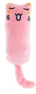 Uplift Essentials Cute Plush Catnip Thumb Pillow Toy pink