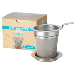 Teesieb Größe M Edelstahl Silber (Medium)