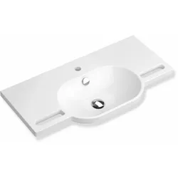 HEWI Waschtisch PG87, Mineralguss, alpinweiß, 850x415mm