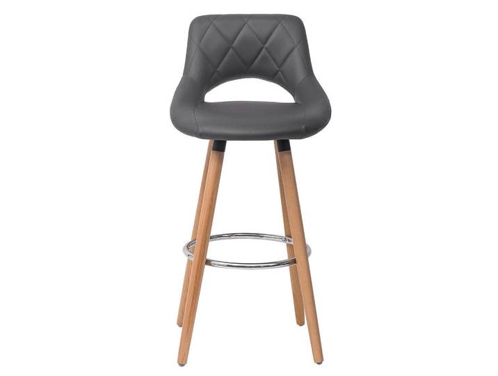 ComfortXL Barhocker De-36098 Mit Holzbeinen Grau, 40x70x43 cm, Esszimmer, Barmöbel, Barhocker