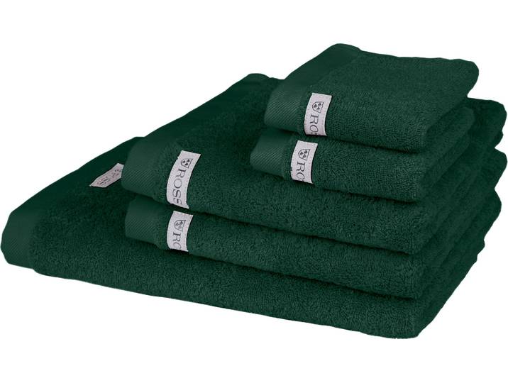 Handtuch Set ROSS Sinfonie , grün (tanne), 5 Stk., Frottier, Frottier, Obermaterial: 100% Baumwolle, Handtuch-Sets, Handtuch Set, beinhaltet Handtücher, Badetuch und Gästetücher