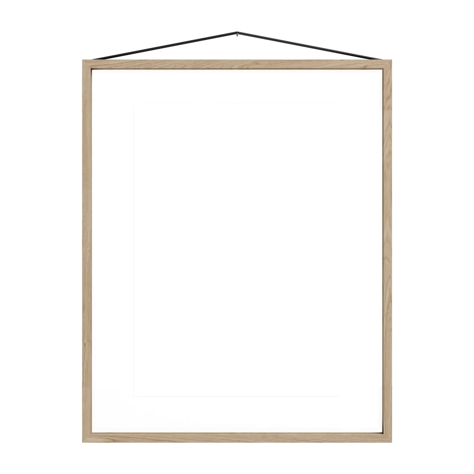 MOEBE Eikenhouten Lijst met Transparant Glas en Zwart Frame, 40 x 50 cm