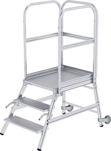 MUNK Günzburger Steigtechnik 56103 Aluminium Podesttreppe Montage mit Werkzeug Arbeitshöhe (max.): 2.7m