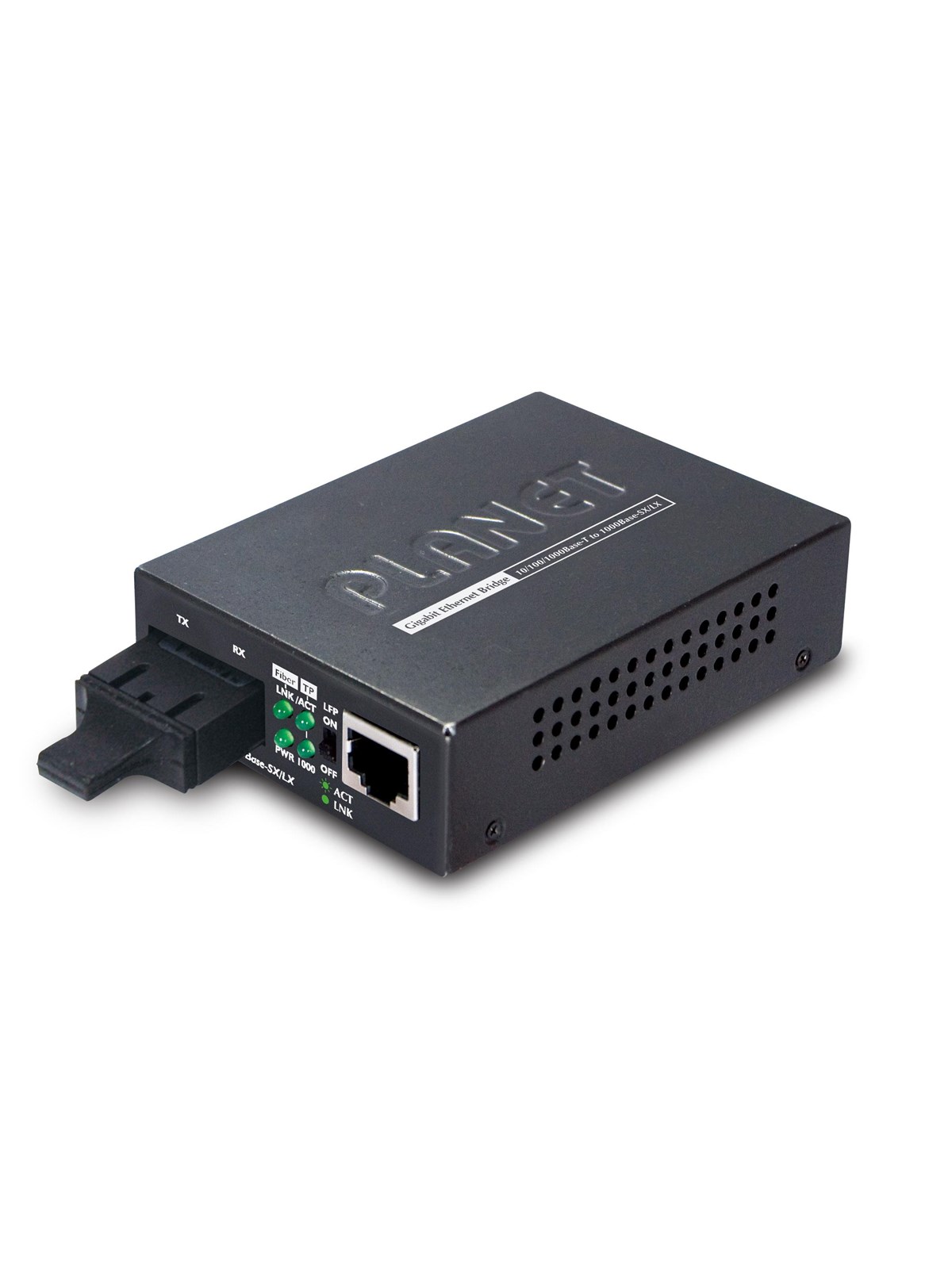PLANET GT-802S 10/100/1000Base-T to 1000LX Gigabit Media Converter (SM SC 20km)